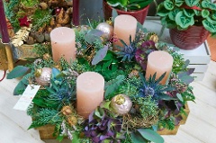 Adventsgesteck: Früchtepunsch
