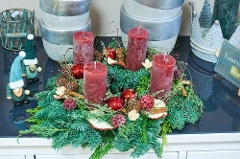 Adventsgesteck: Zimtduft